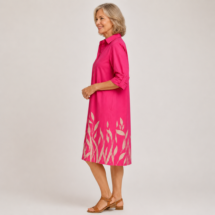 Melina | Button-Front Midi Dress