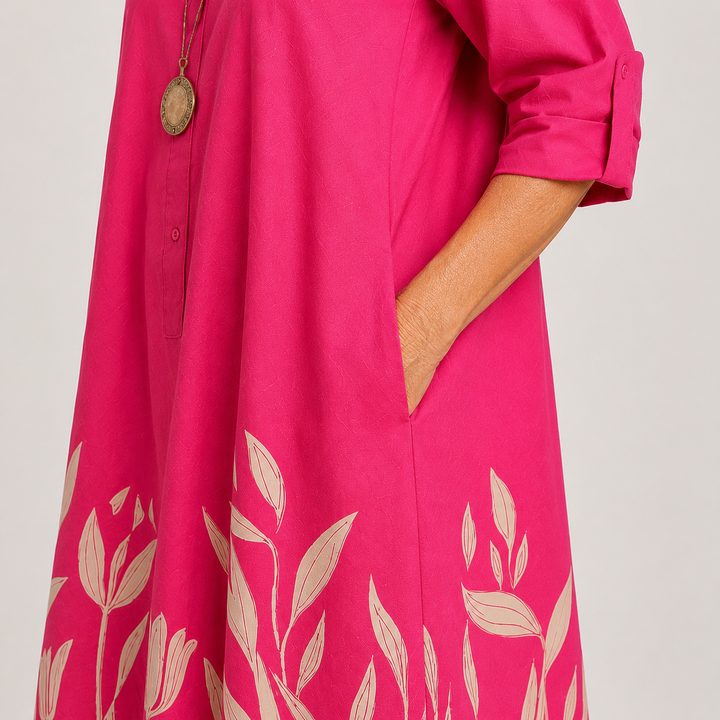 Melina | Button-Front Midi Dress